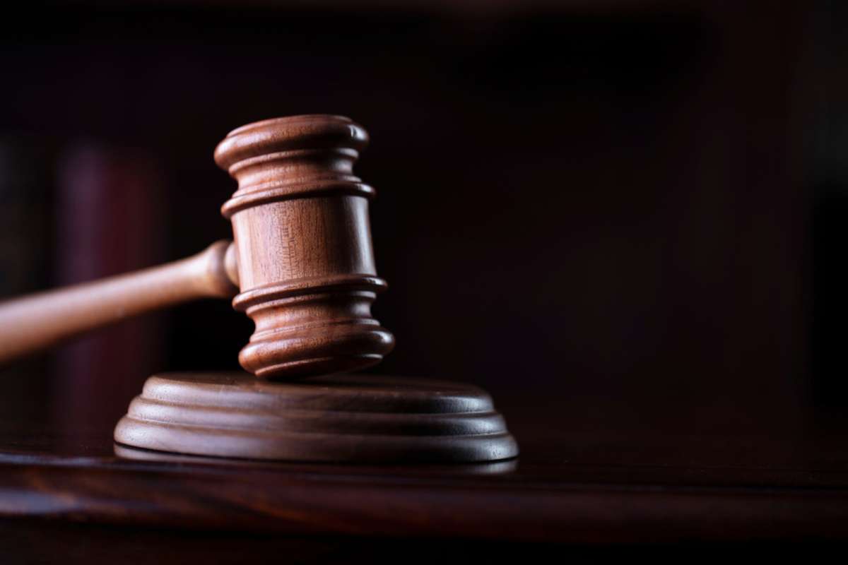 Judges gavel on wooden desk